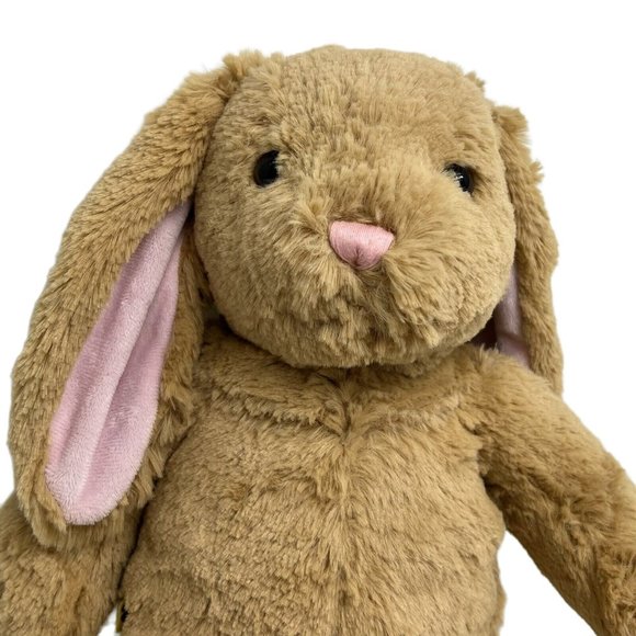 Build A Bear Workshop Bunny Rabbit Plush Stuffed Animal Brown Pink 2009 BAB - Picture 2 of 12